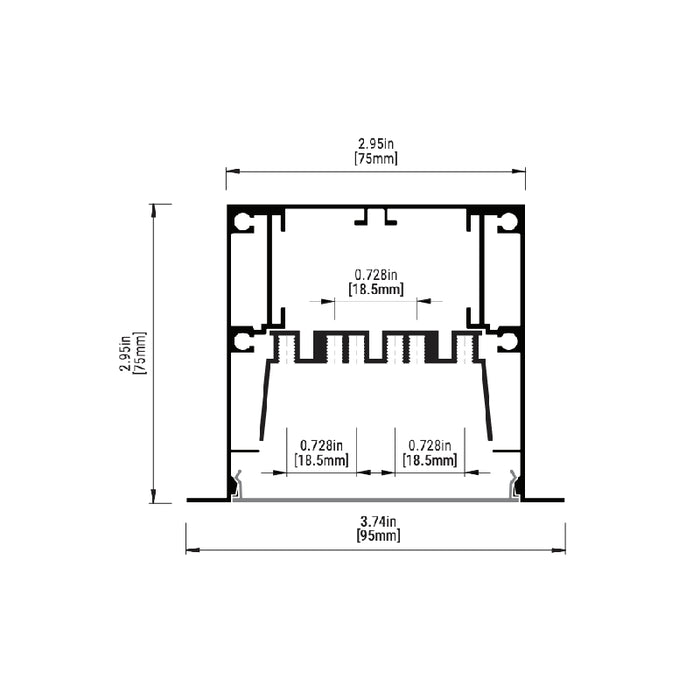 Eurofase F75 LED Architectural Linear, Recessed Mount