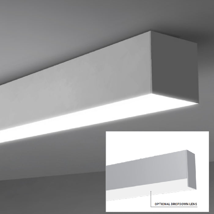 Eurofase F75 Suspension/Surface Mount LED Architectural Linear, Opal/Opal Dropped 120-277V/347V