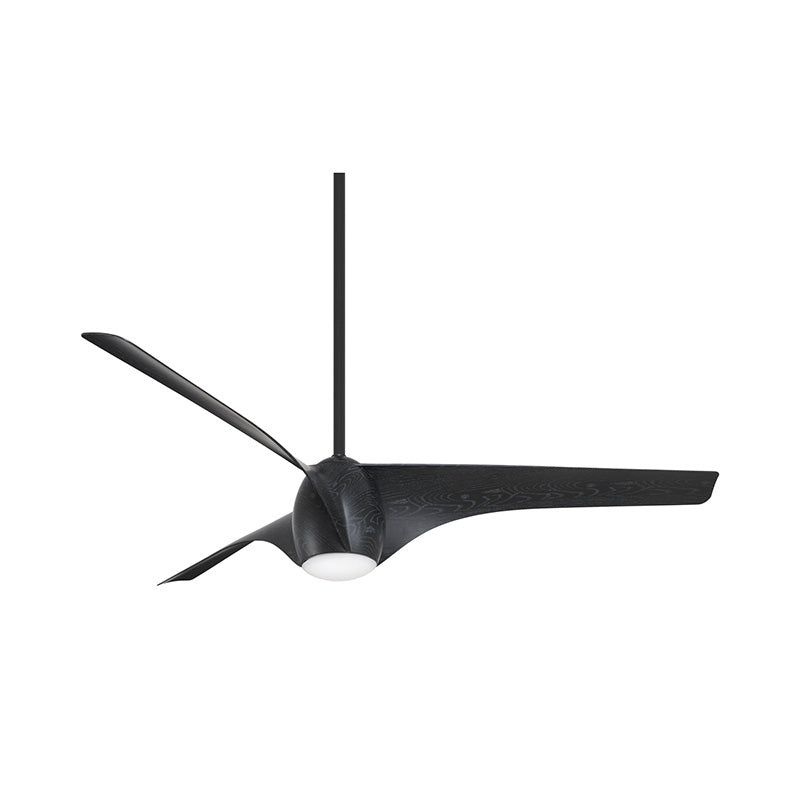 Minka Aire F839L Airewave 65" Ceiling Fan with LED Light Kit - Matte Black Maple