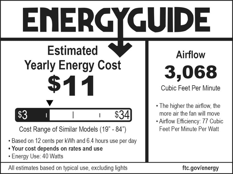 Minka Aire F844 Light Wave 52" Ceiling Fan with LED Light Kit