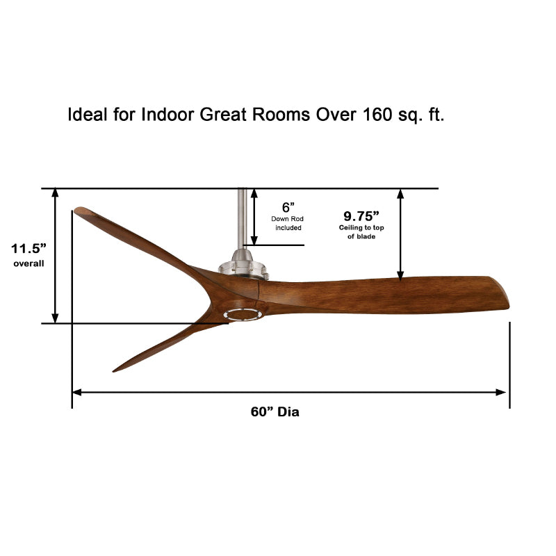 Minka Aire F853 Aviation 60" Ceiling Fan