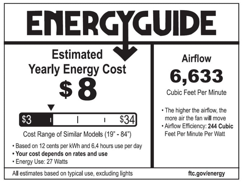 Minka Aire F870L Windmolen 65" Smart Ceiling Fan with LED Light Kit