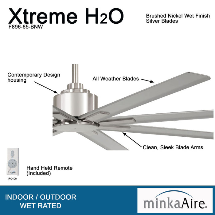 Minka Aire F896 Xtreme H2O 65" Outdoor Ceiling Fan