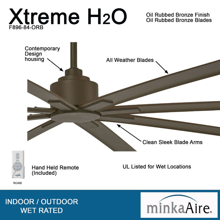 Minka Aire F896 Xtreme H2O 84" Outdoor Ceiling Fan