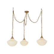Alora Mood MP651312 Farrah 3-lt 12" Multi Pendant - Brushed Gold