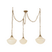 Alora Mood MP651312 Farrah 3-lt 12" Multi Pendant - Brushed Gold