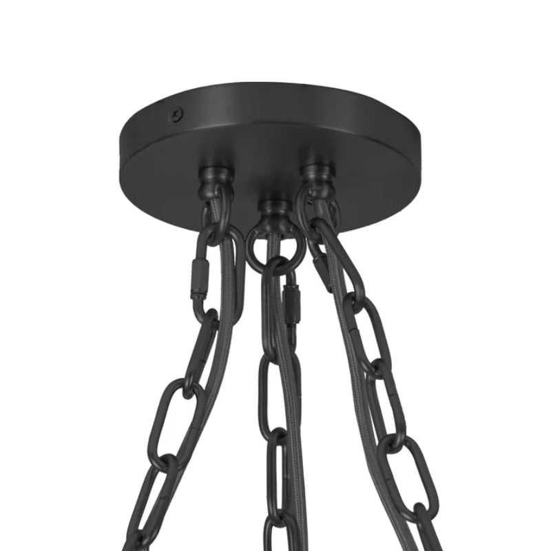 Alora Mood MP651312 Farrah 3-lt 12" Multi Pendant - Matte Black