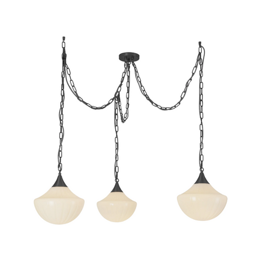 Alora Mood MP651312 Farrah 3-lt 12" Multi Pendant - Matte Black
