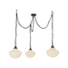 Alora Mood MP651312 Farrah 3-lt 12" Multi Pendant - Matte Black