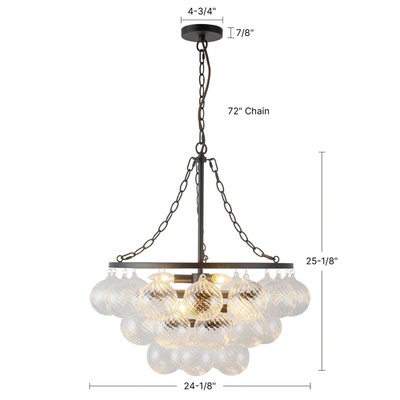 Alora Mood CH654624 Faye 6-lt 24" Chandelier