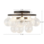 Alora Mood SF654318 Faye 3-lt 18" Semi-Flush Mount
