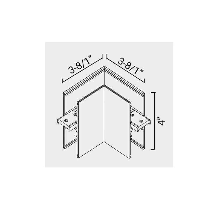 Elite FG-SM-DI-ACC-2 L Form Track Connector, Flat Plane