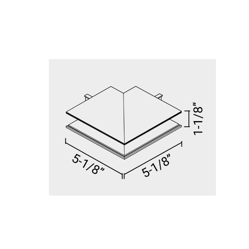 Elite FG-SM-DI-ACC-4 L Form Track Connector, Outside Corner of Two Surfaces