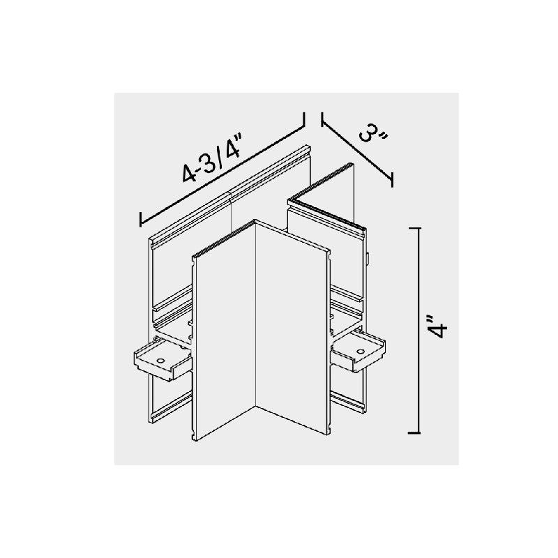 Elite FG-SM-DI-ACC-5 T Form Track Connector, Flat Plane