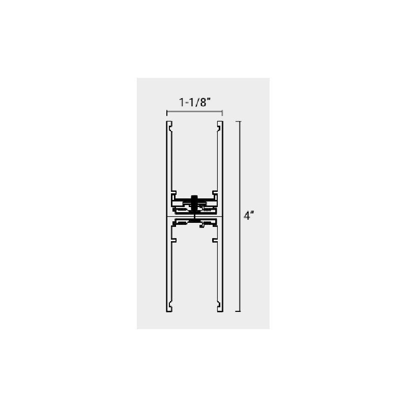 Elite FG-SM-DI-2C-4 4-ft Suspended Mount Direct & Indirect 2 Circuits Track