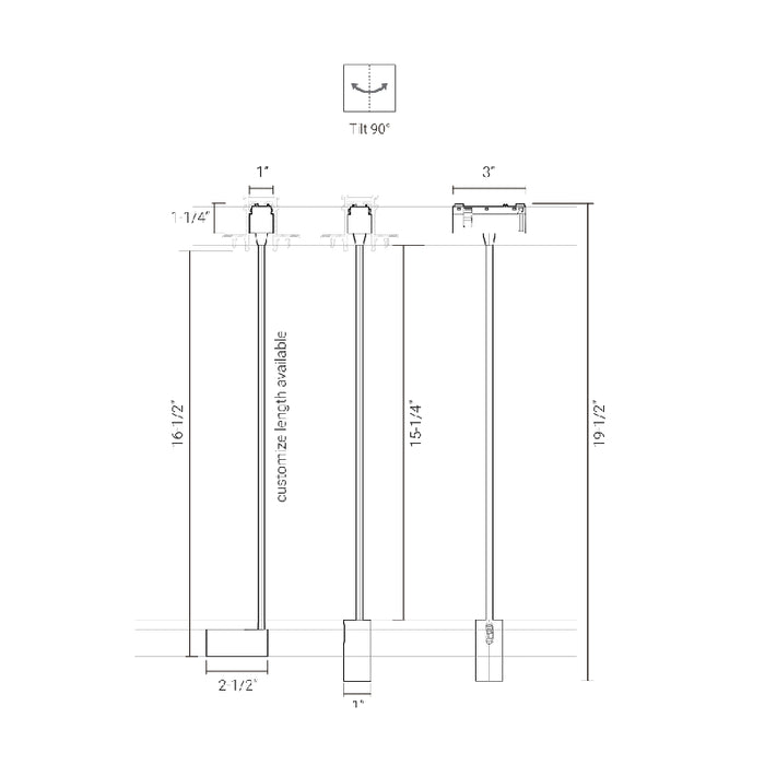 Elite FG-WL-1 Groove 48V Wall Light