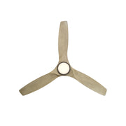Modern Forms FH-W2202-54L Skylark Flush 54" Outdoor Ceiling Fan with LED Light Kit, 3000K - Bronze with White Oak Blades