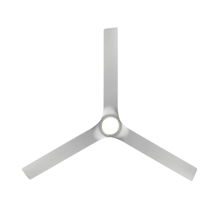 Modern Forms FH-W2502-52L Smooth Flush 52" Outdoor Ceiling Fan with LED Light Kit - Brushed Nickel