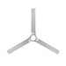 Modern Forms FH-W2502-52L Smooth Flush 52" Outdoor Ceiling Fan with LED Light Kit - Brushed Nickel