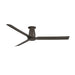 Modern Forms FH-W2502-52L Smooth Flush 52" Outdoor Ceiling Fan with LED Light Kit - Bronze