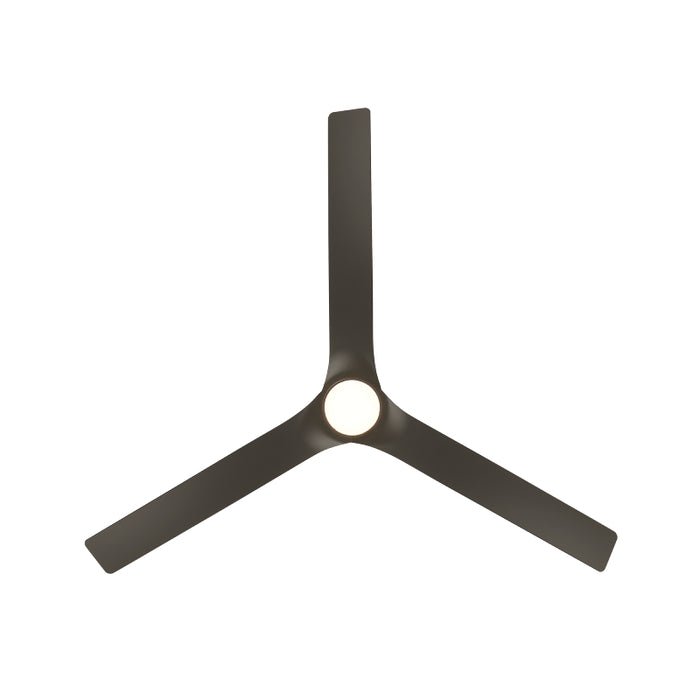 Modern Forms FH-W2502-52L Smooth Flush 52" Outdoor Ceiling Fan with LED Light Kit - Bronze
