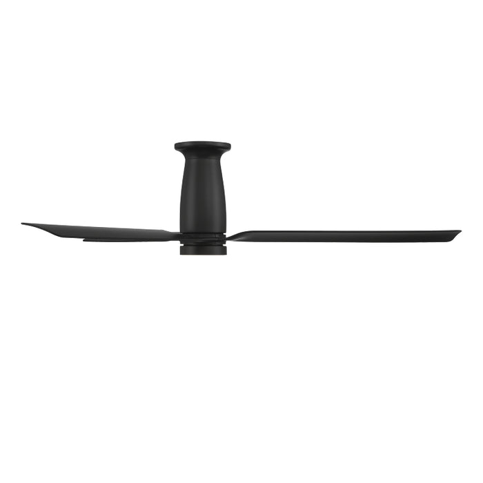 Modern Forms FH-W2502-52L Smooth Flush 52" Outdoor Ceiling Fan with LED Light Kit - Matte Black
