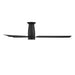 Modern Forms FH-W2502-52L Smooth Flush 52" Outdoor Ceiling Fan with LED Light Kit - Matte Black