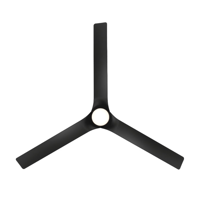 Modern Forms FH-W2502-52L Smooth Flush 52" Outdoor Ceiling Fan with LED Light Kit - Matte Black