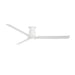 Modern Forms FH-W2502-52L Smooth Flush 52" Outdoor Ceiling Fan with LED Light Kit - Matte White