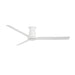 Modern Forms FH-W2502-52L Smooth Flush 52" Outdoor Ceiling Fan with LED Light Kit - Matte White