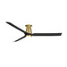 Modern Forms FH-W2502-52L Smooth Flush 52" Outdoor Ceiling Fan with LED Light Kit - Soft Brass