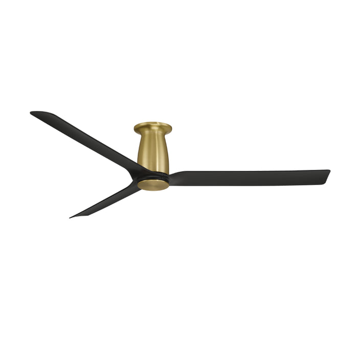 Modern Forms FH-W2502-52L Smooth Flush 52" Outdoor Ceiling Fan with LED Light Kit - Soft Brass