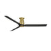 Modern Forms FH-W2502-52L Smooth Flush 52" Outdoor Ceiling Fan with LED Light Kit - Soft Brass