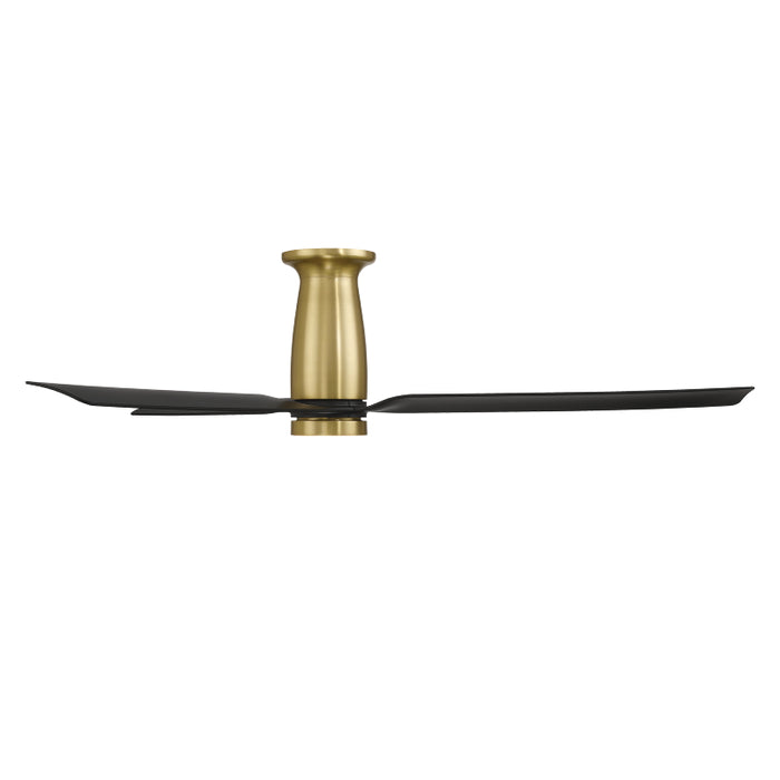 Modern Forms FH-W2502-52L Smooth Flush 52" Outdoor Ceiling Fan with LED Light Kit - Soft Brass