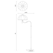 Alora Mood FL661068 Crosby 1-lt 68" Tall Floor Lamp
