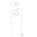 Alora Mood FL661068 Crosby 1-lt 68" Tall Floor Lamp