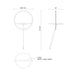 Kuzco FL83818 Maya 1-lt 37" Tall LED Floor Lamp