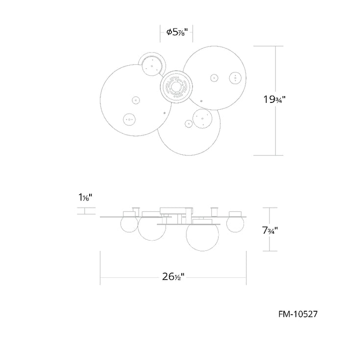 Modern Forms FM-10527 Out Of This World 27" LED Flush Mount