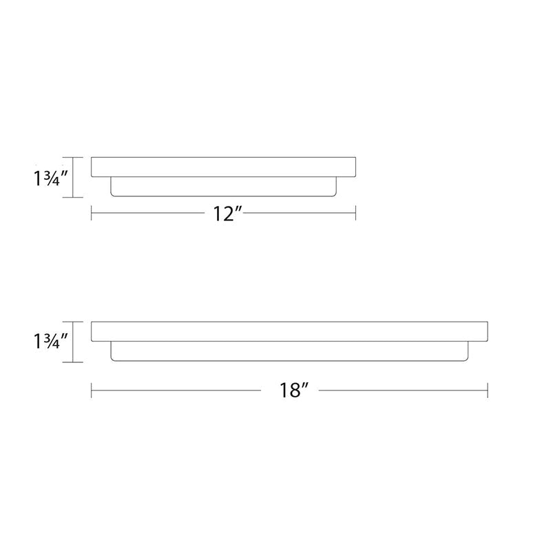 WAC FM-180112 Metro 12" LED Flush Mount, 3000K