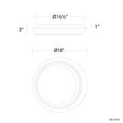 Modern Forms FM-18518 Tinzel 1-lt 18" LED Flush Mount