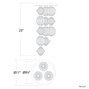 Modern Forms FM-2523 Pearla 11" LED Flush Mount