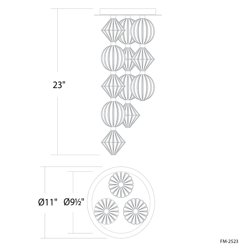 Modern Forms FM-2523 Pearla 11" LED Flush Mount