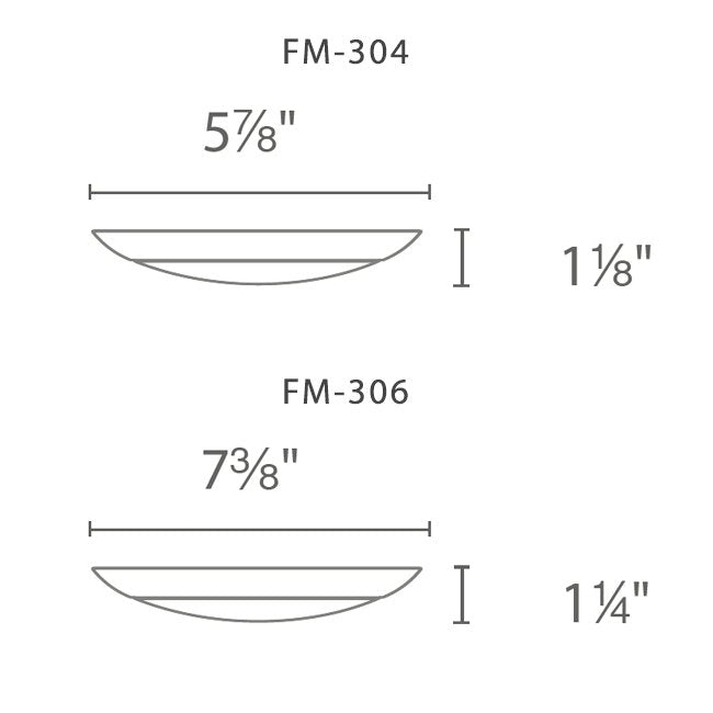 WAC FM-306 Disc 7" LED Flush Mount, 3000K