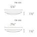 WAC FM-306 Disc 7" LED Flush Mount, 3000K