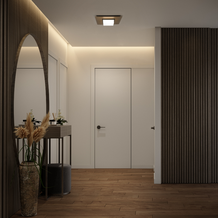 dweLED FM-31414 Double Decker 1-lt 14" LED Flush Mount
