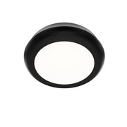 dweLED FM-37505 Parthenon 1-lt 5" LED Flush Mount - Black
