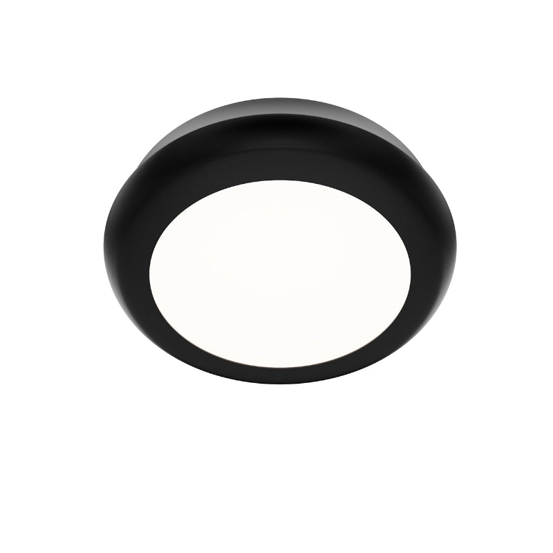 dweLED FM-37505 Parthenon 1-lt 5" LED Flush Mount - Black