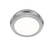 dweLED FM-37505 Parthenon 1-lt 5" LED Flush Mount - Brushed Nickel