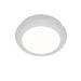dweLED FM-37505 Parthenon 1-lt 5" LED Flush Mount - White