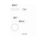dweLED FM-37505 Parthenon 1-lt 5" LED Flush Mount